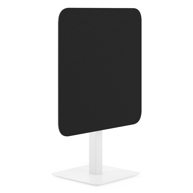 Fano kantelbare tuintafel afgerond vierkant in wit aluminium en volkeramiek Nero Black - L 80 x B 80 x H 72.5 cm