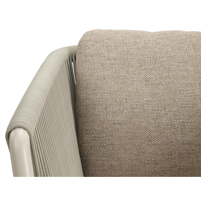 Estella verlengbare tuinset rechthoekig in beige aluminium en sintered stone Crema minerale met 8 Gerona tuinstoelen