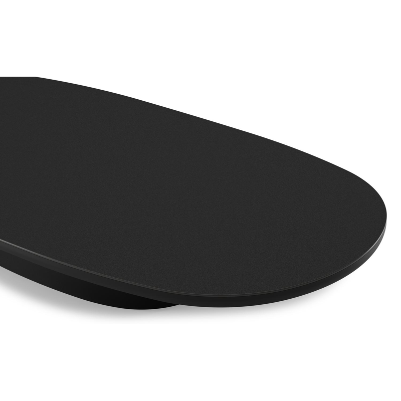 Amico loungetafel bombo in zwart aluminium en volkeramiek Nero Black - L 171 x B 89 x H 24 cm