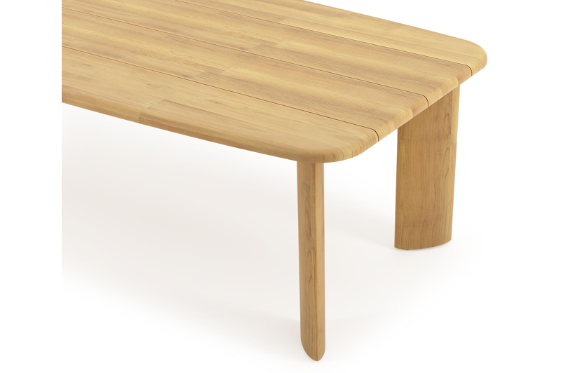 Gardo tuintafel bootvorm in teak - L 255 x B 115 x H 75 cm