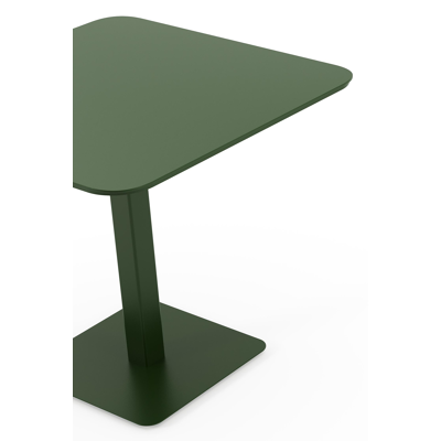 Fano kantelbare tuintafel in groen aluminium - L 80 x B 80 x H 73 cm