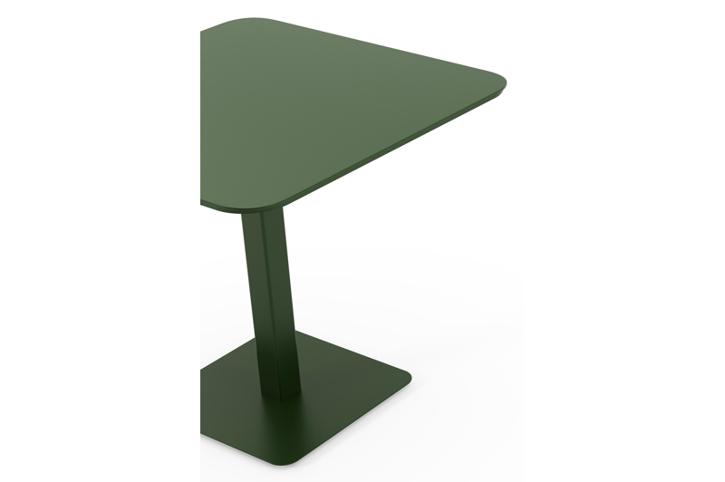 Fano kantelbare tuintafel in groen aluminium - L 80 x B 80 x H 73 cm