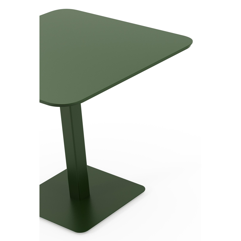 Fano kantelbare tuintafel in groen aluminium - L 80 x B 80 x H 73 cm