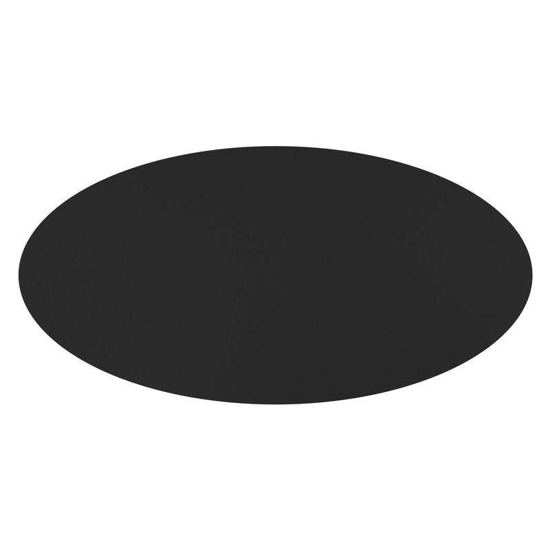 Fano tuintafel ovaal in beige aluminium en volkeramiek Nero Black - L 290 x B 148 x H 75 cm