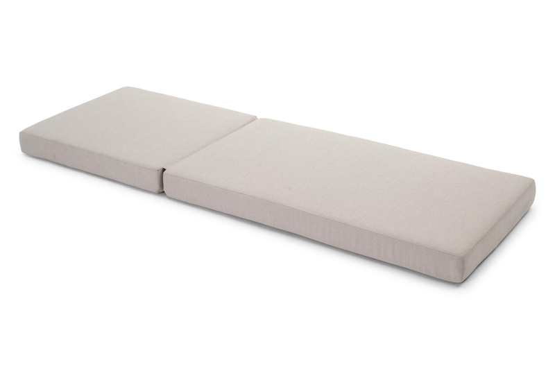 Ligbedkussen in All Weather Sunbrella® Premium natte graumel chalk