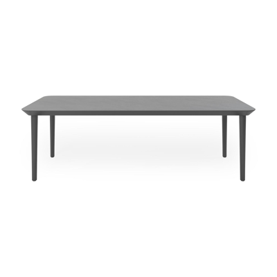 Orso tuintafel in zwart aluminium en volkeramiek basalt black - L 240 x B 100 x H 75,5 cm
