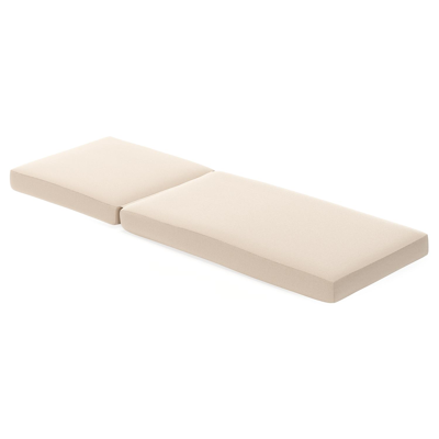 Ligbedkussen in All Weather Sunbrella® Premium natte linen chalk