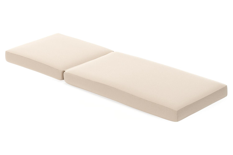 Ligbedkussen in All Weather Sunbrella® Premium natte linen chalk