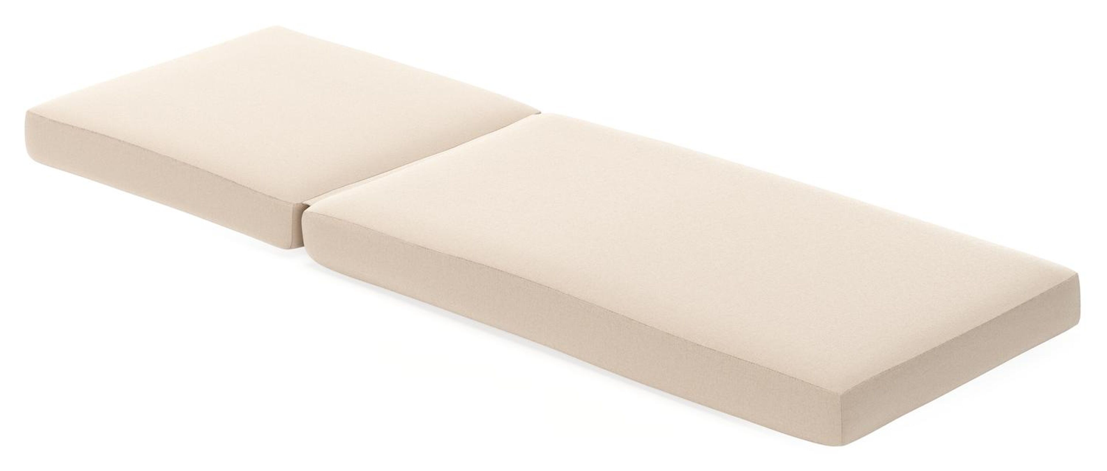 Coussin de chaise longue in All Weather Sunbrella® Premium natte linen chalk