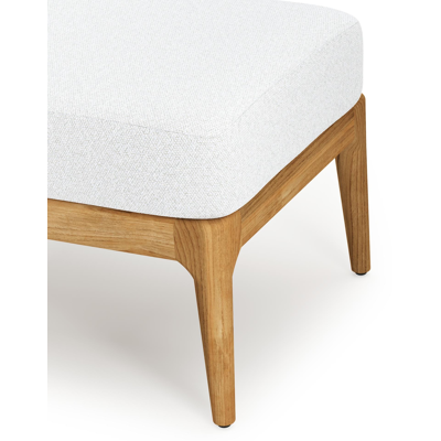 Pouf Orso en teck et coussins en all weather solica Ego Birch