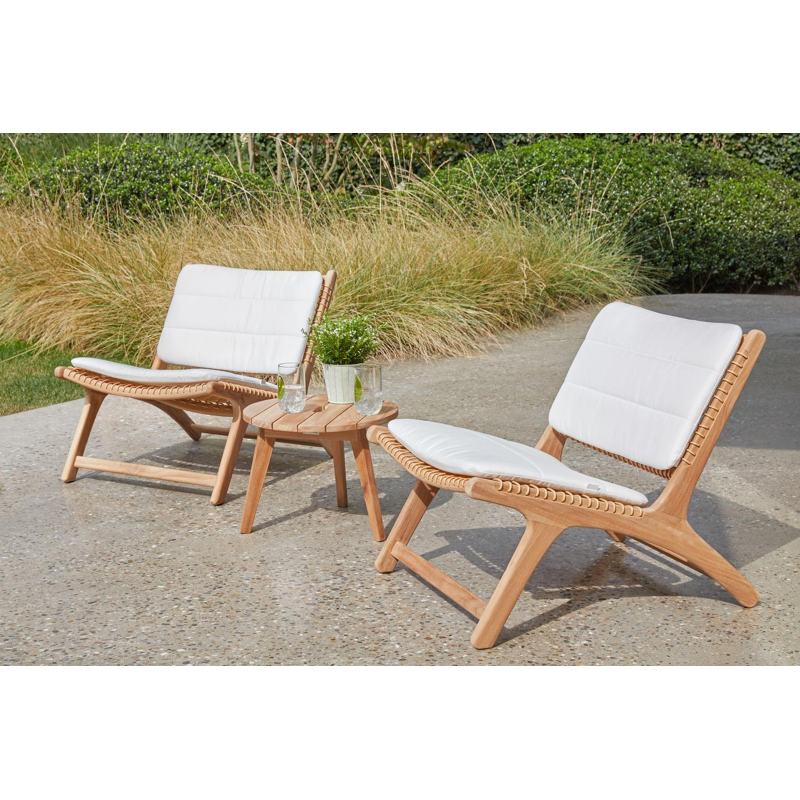 Cosito bijzettafel in teak - Dia. 45 x H 35 cm