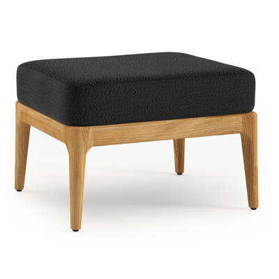Pouf Orso en teck et coussins en all weather sunbrella® luxe Lopi Baribal