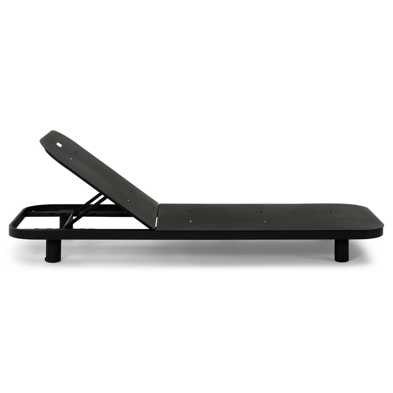 Chaise longue réglable Donato en aluminium noir et coussin en all weather Sunbrella® luxe slow farafra