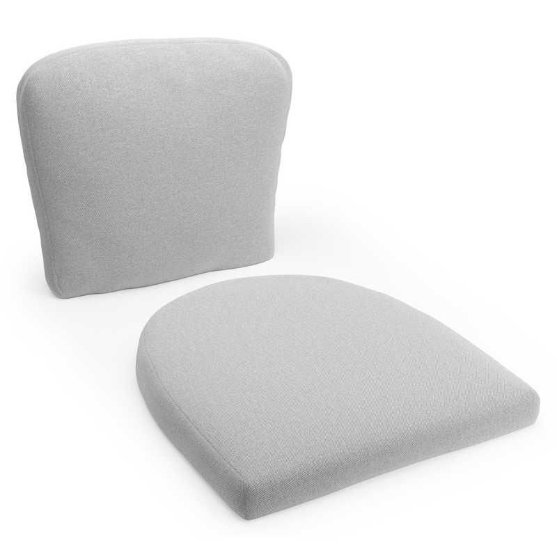 Coussin de chaise luxe (siège et dos) (luxe) Orso en all weather sunbrella® luxe natte grey chine