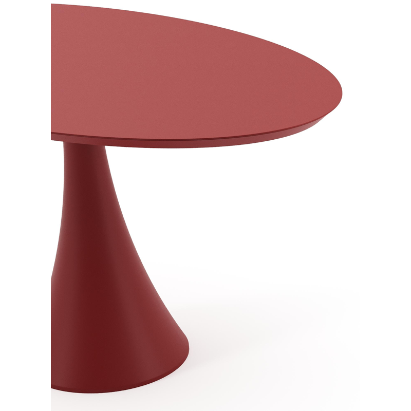 Fano tuintafel ovaal in ruby aluminium - L 140 x B 80 x H 75 cm