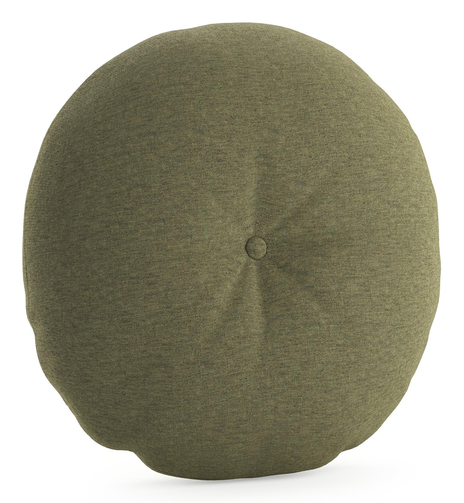 Rond sierkussen in all weather sunbrella luxe heritage leaf