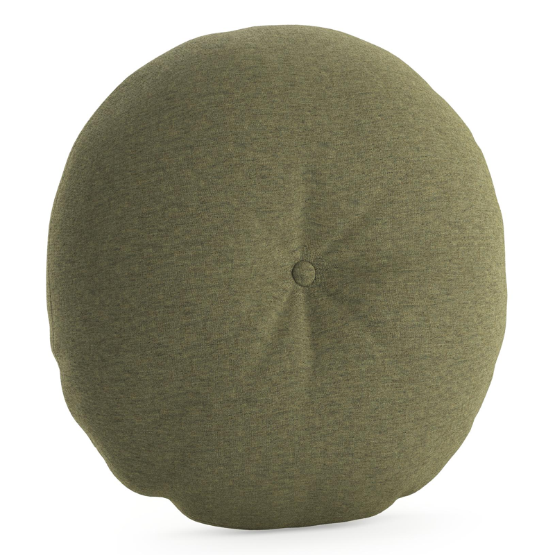 Rond sierkussen in all weather sunbrella luxe heritage leaf