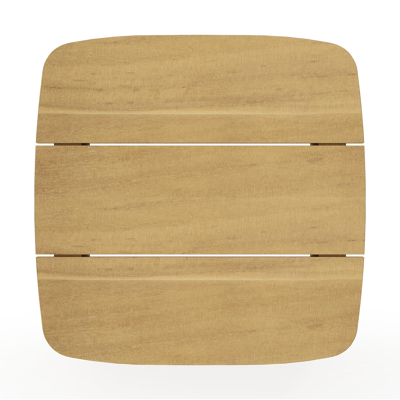 Table d'appoint Lacrima en teck - Lg 60 x larg. 60 x H 30 cm