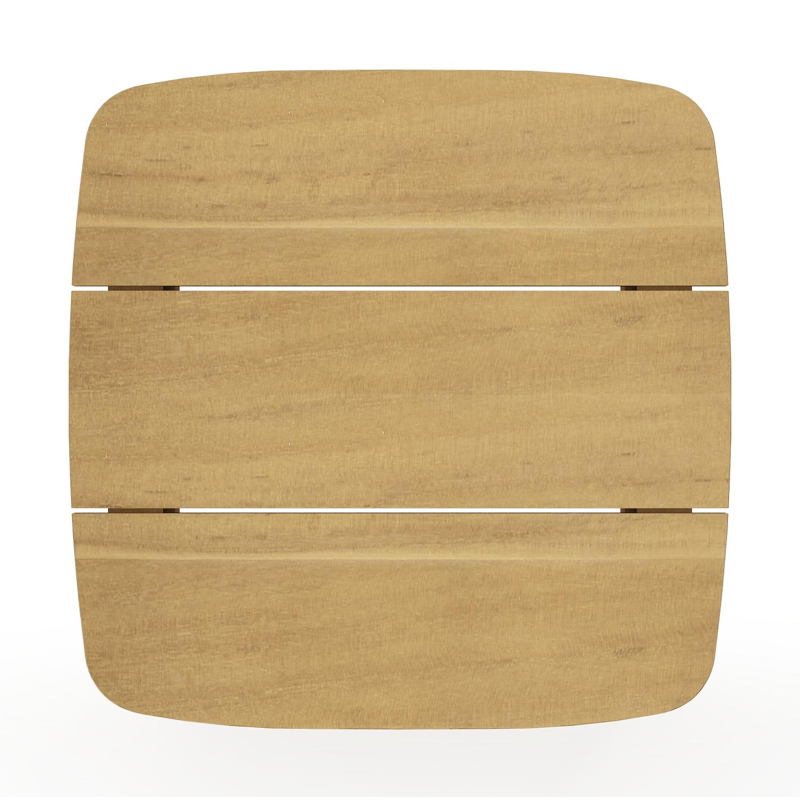 Table d'appoint Lacrima en teck - Lg 60 x larg. 60 x H 30 cm