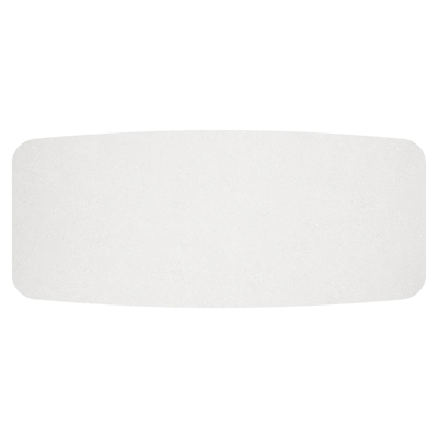 Mosa tuintafel bootvorm in wit aluminium en sintered stone Topo minerale - L 270 x B 115 x H 74 cm