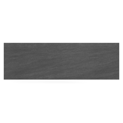 Table de jardin Malito rectangulaire en aluminium blanc et céramique pleine Basalt Black - Lg. 220 x Lrg. 70 x Haut. 75 cm