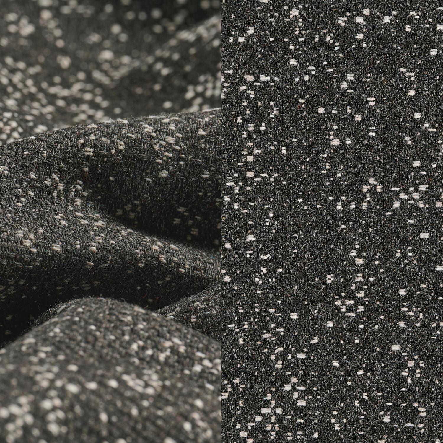 Pagino tuinstoel in teak en naturel wicker met kussen in tweed raven all weather sunbrella® luxe