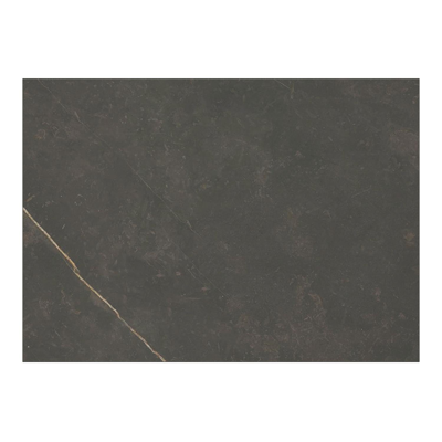 Cirello Pop up bijzettafel in zwart aluminium en calatorao volkeramiek - L 70 x B 50 x H 66 cm