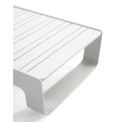 Atessa loungeset in wit aluminium met grijs weather+ softtouch 