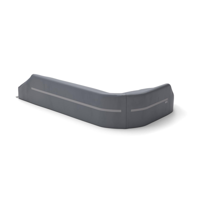 Donato beschermhoes lounge chaise longue rechts + 2-zit - L1: 204 cm x L2: 335 cm x B: 97 cm x H: 68 cm