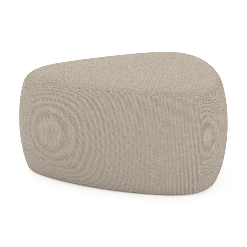 Masso poef in althea chalk all weather cosytica - B 60 x D 60 x H 35 cm