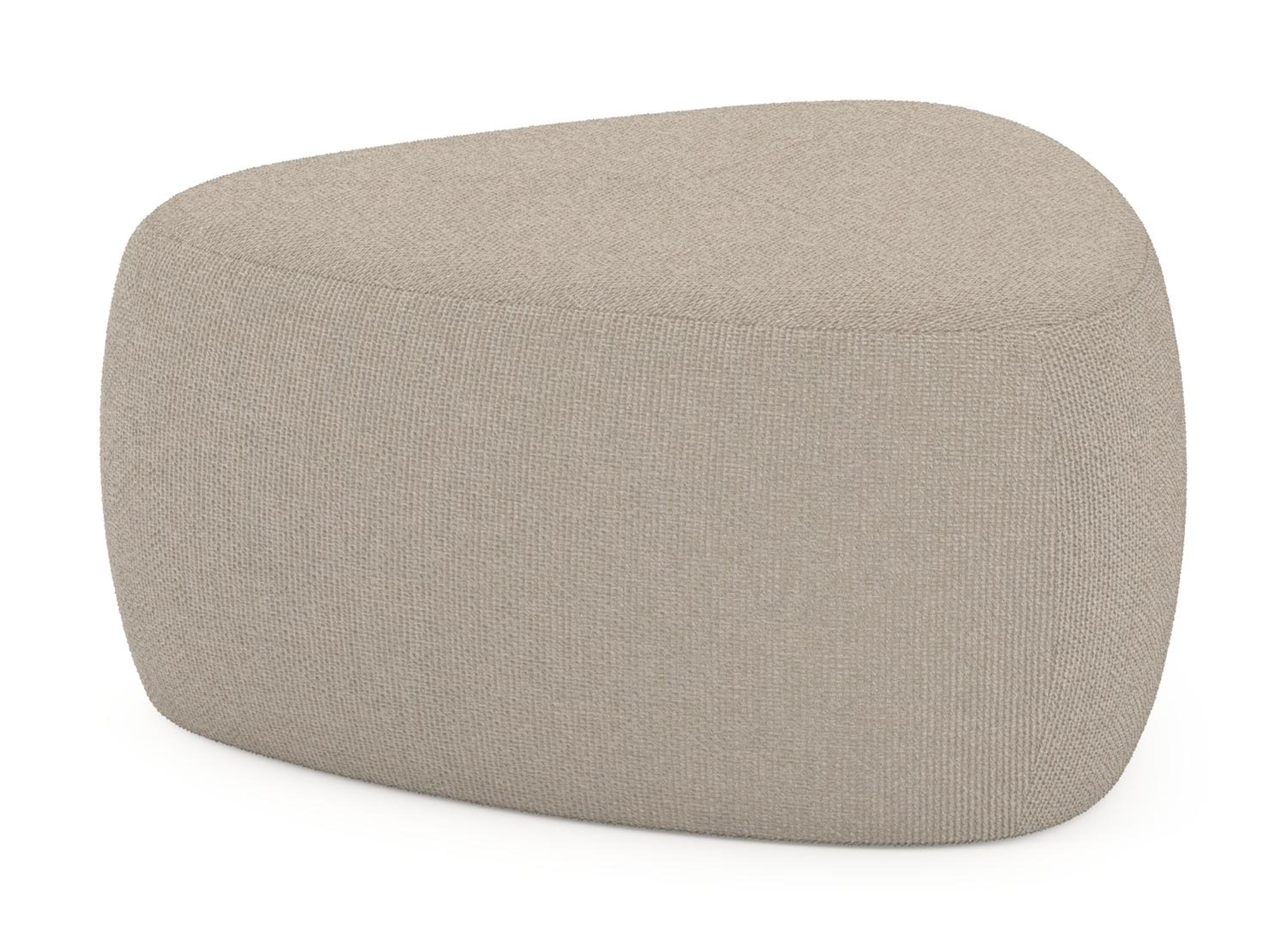 Masso poef in althea chalk all weather cosytica - B 60 x D 60 x H 35 cm