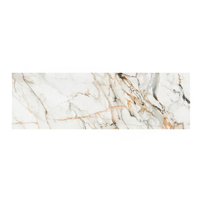 Malito tuintafel in wit aluminium en volkeramiek calacatta luxe - L 220 x B 70 x H 75,5 cm