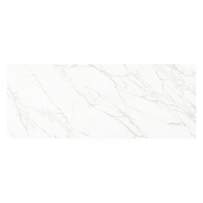 Nano tuintafel rechthoekig in zwart aluminium en volkeramiek Calacatta - L 280 x B 110 x H 75 cm