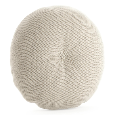 Rond sierkussen in all weather sunbrella luxe lopi marble