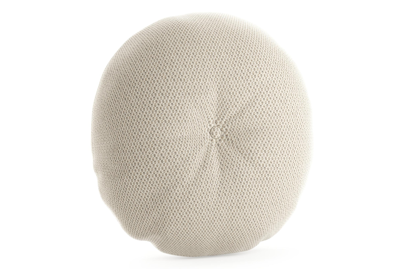 Rond sierkussen in all weather sunbrella luxe lopi marble