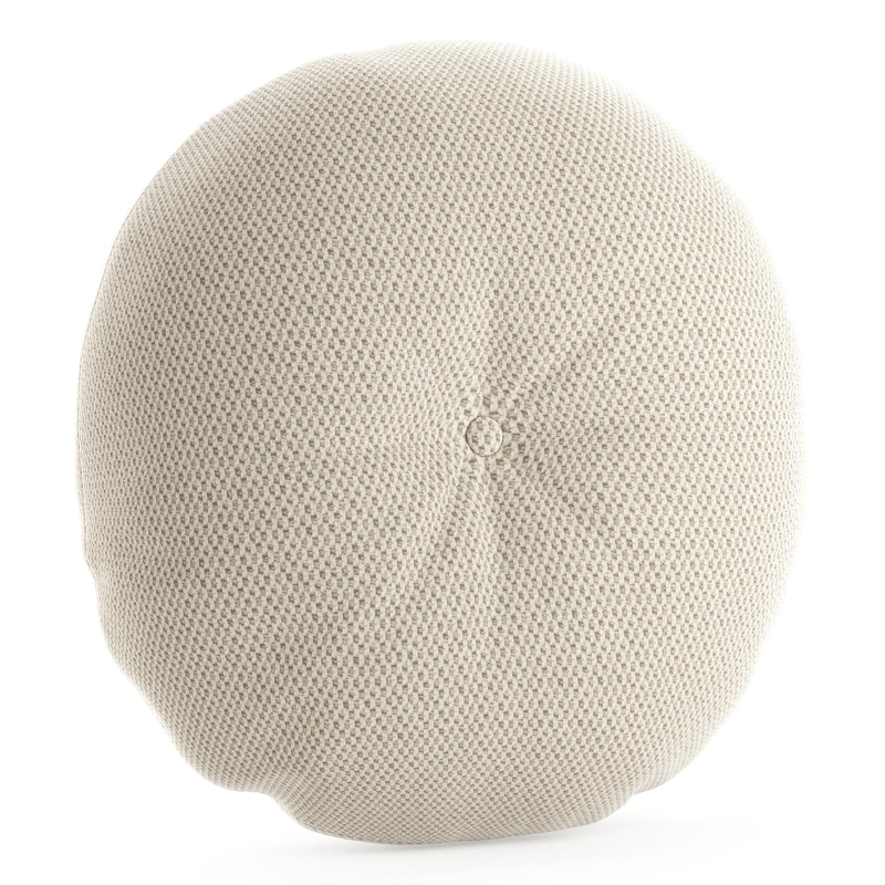 Rond sierkussen in all weather sunbrella luxe lopi marble