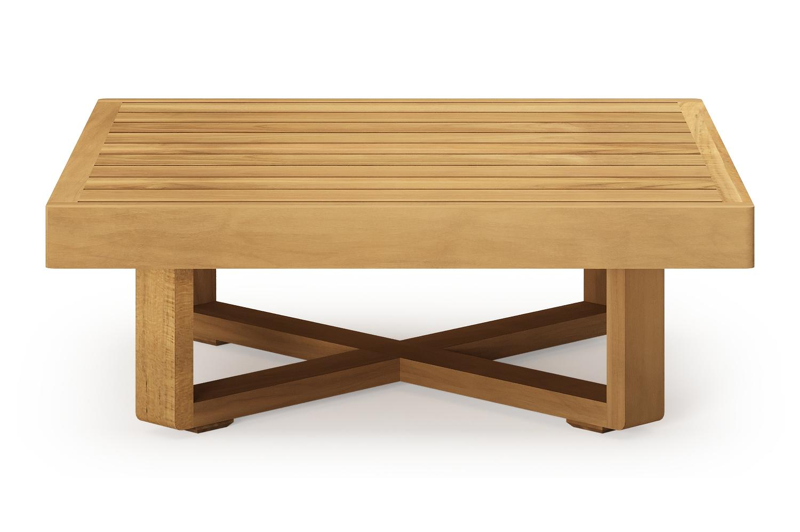 Escala loungetafel in teak - L 70 x B 70 x H 25 cm