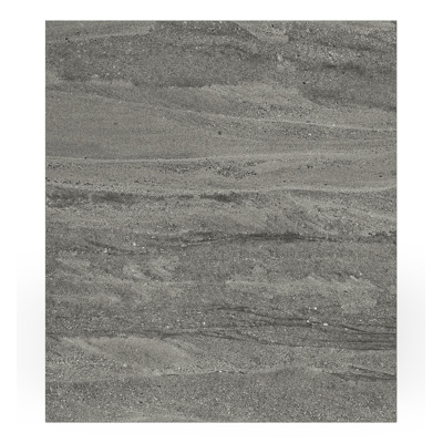 Table basse Como en aluminium noir et céramique pleine aspen grey - Lg 70 x B 80 x H 20 cm