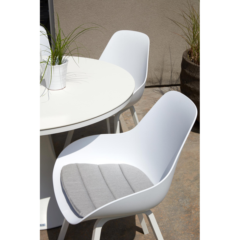 Cesano - Mesa stoelkussen in all weather sunbrella® luxe natte grey chine