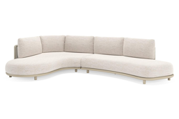 Chaise longue rechts + 2-zit organisch