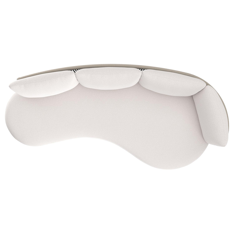 Lomano loungebank in beige aluminium met ego eggshell all weather solica kussen