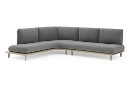 Chaise longue rechts + 2-zit