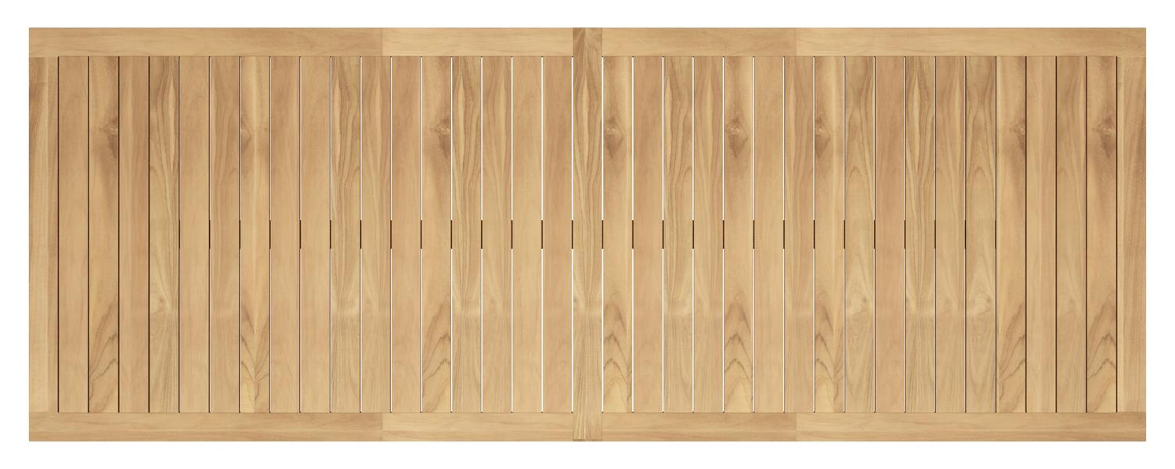 Varese tuintafel in beige  aluminium en teak - L 270 x B 100 cm