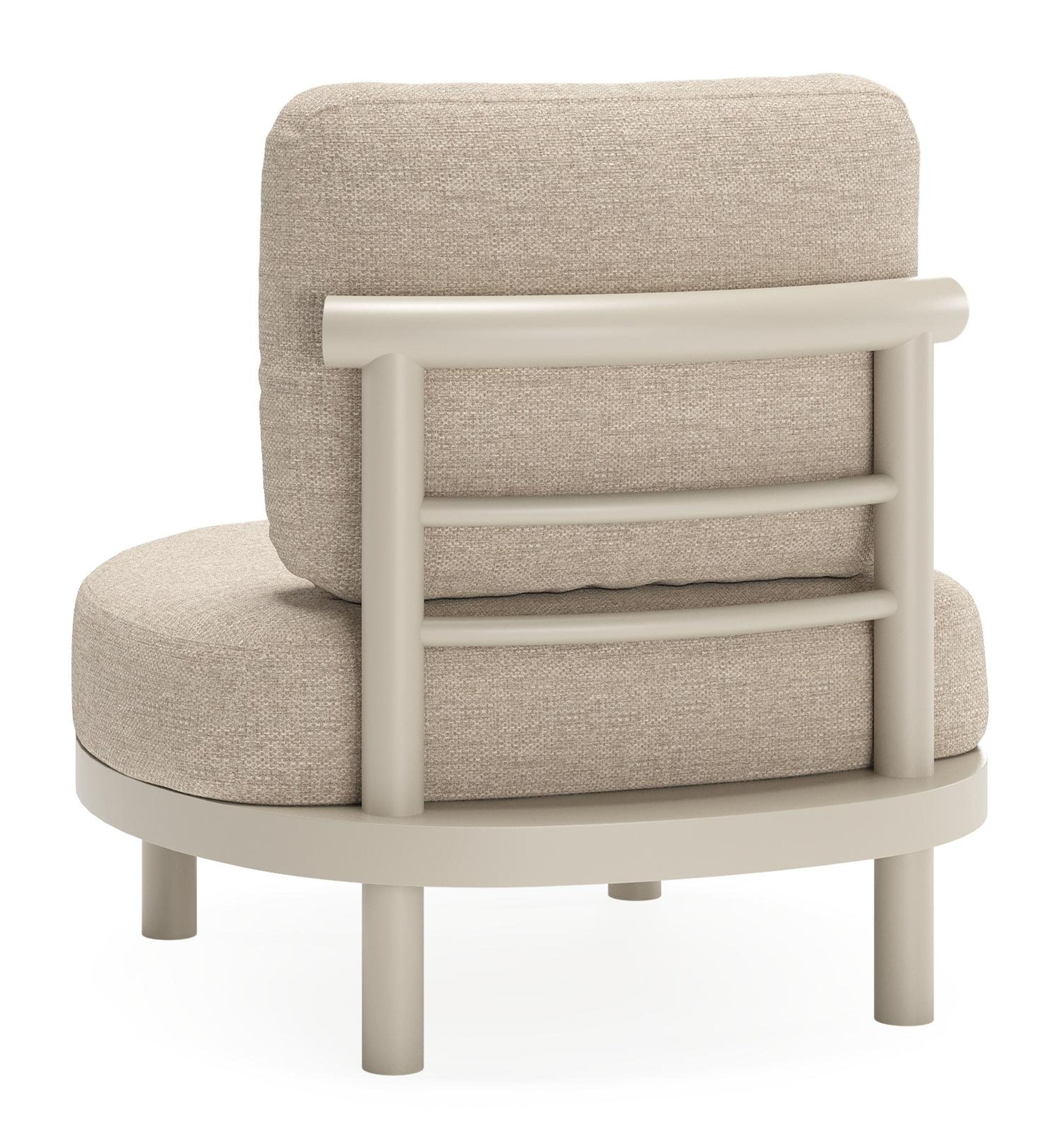 Lindo loungestoel in beige aluminium met rustic weather+ softtouch kussens