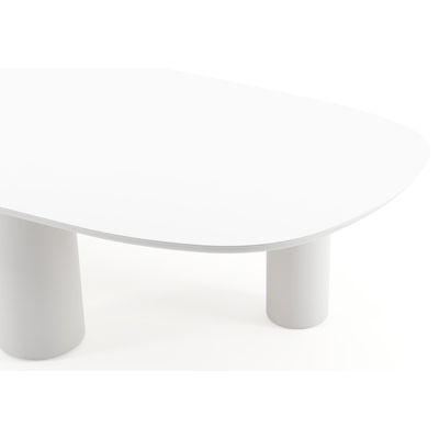 Amico tuintafel bombo xl in wit aluminium en volkeramiek Arctic White - L 320 x B 148 x H 73.5 cm