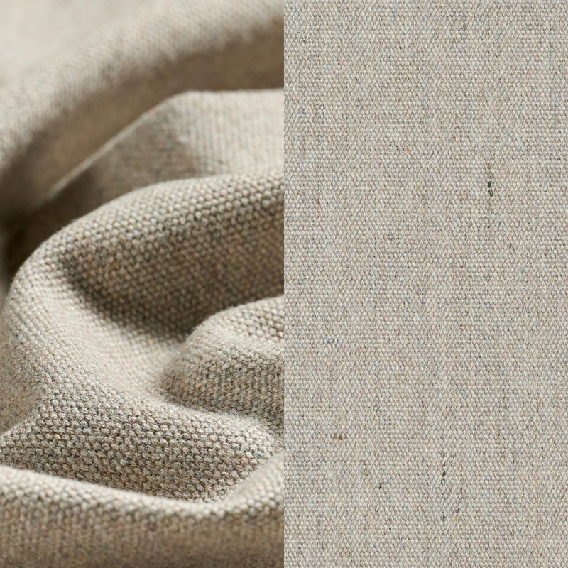 Orso loungeset in taupe aluminiumen zwart verticaal geweven ronde rope met Heritage Ash all weather sunbrella® luxe kussen