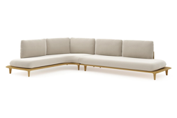 Chaise longue rechts + 3-zit