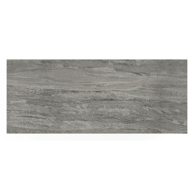 Verato bartafel in zwart aluminium en volkeramiek aspen grey - L 170 x B 70 x H 106 cm