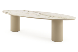 Ovaal - L 320 x B 130 x H 73.5 cm