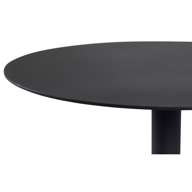 Table d'appoint Litta en aluminium noir - Dia. 43 x H 50 cm